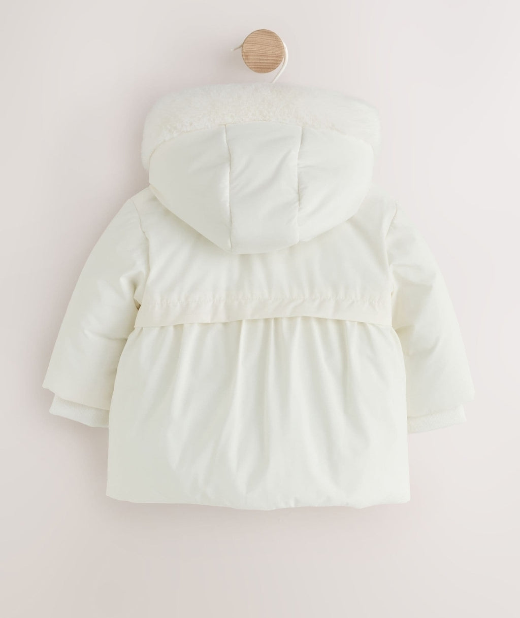 White Puffer Baby Jacket