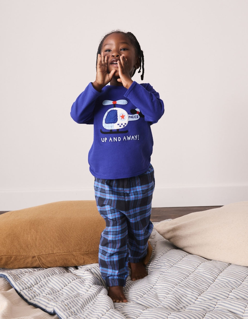 Blue Ribbon Wrapped Pyjamas Gift Set