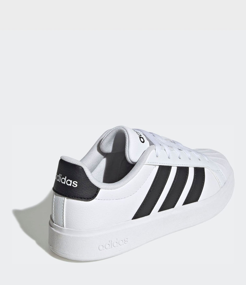 adidas White Street Talk Lace Junior Trainers