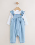 Denim Dungarees and Long Sleeve Bodysuit Set 2 Piece