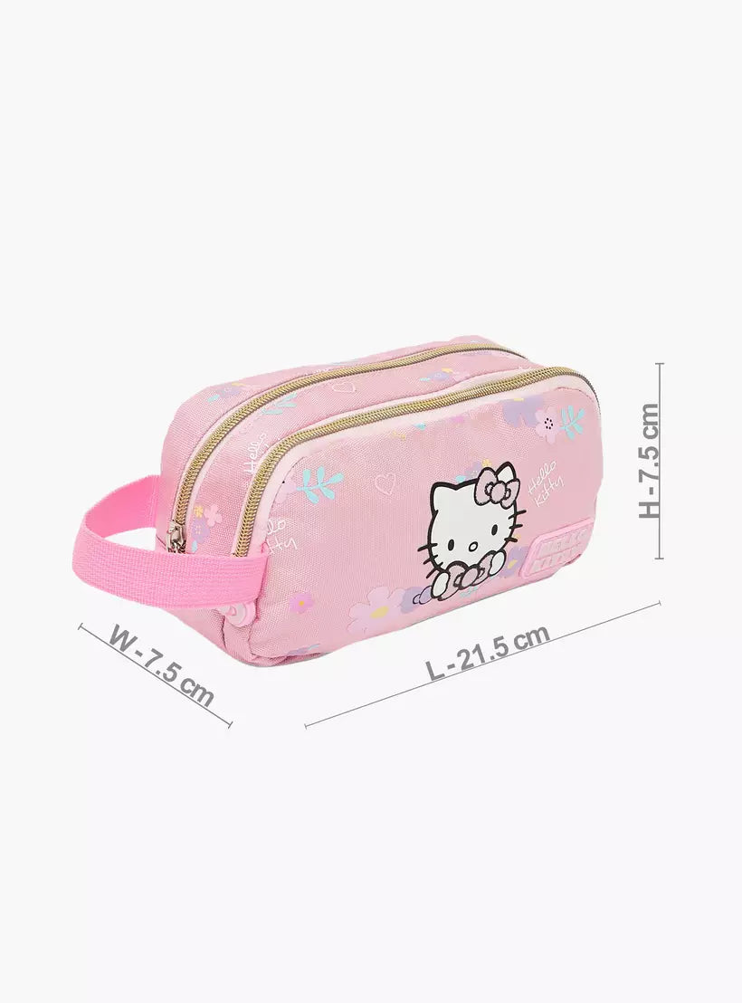 Sanrio Hello Kitty Print Pencil Pouch with 2 Compartments
