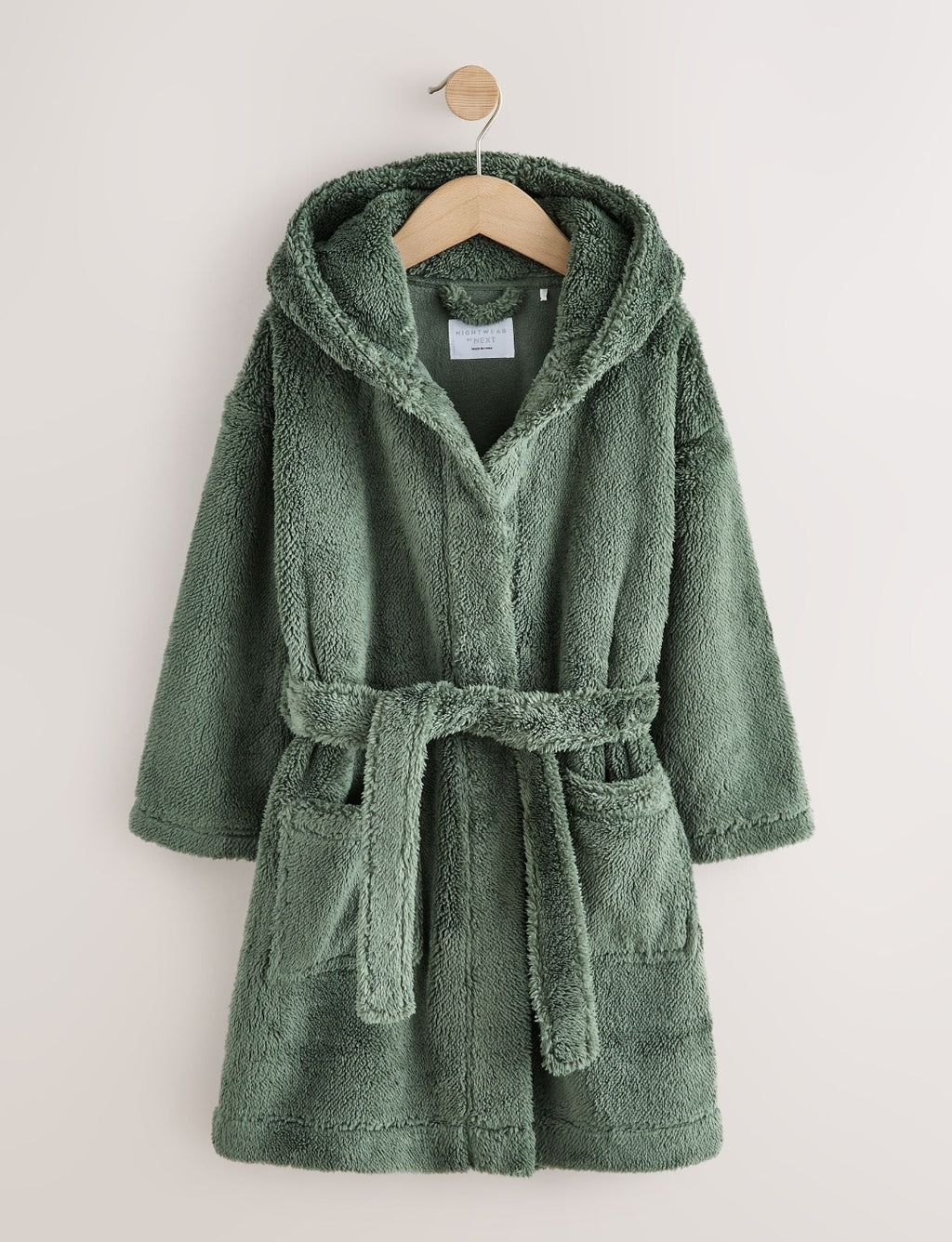 Sage Green Fleece Robe