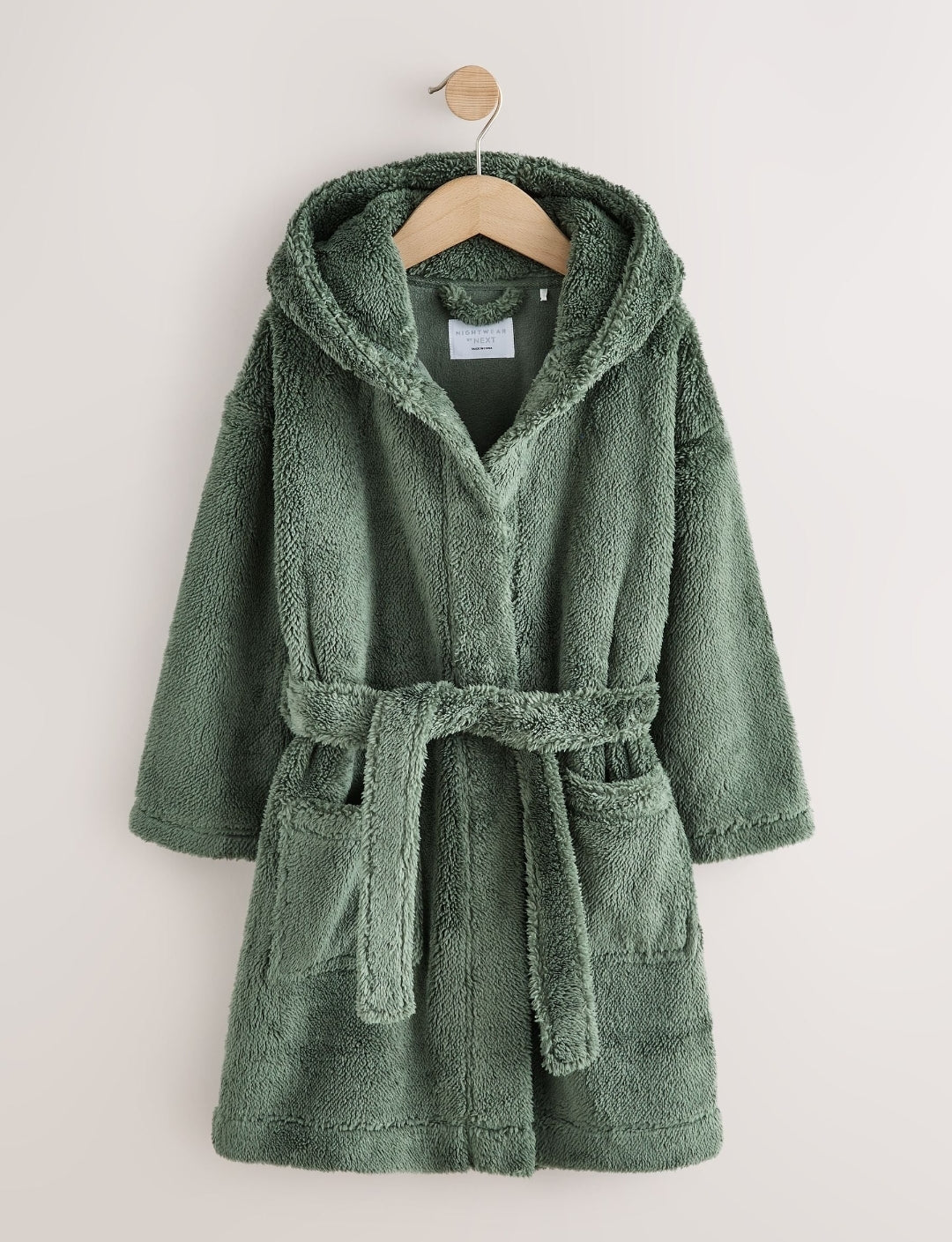 Sage Green Fleece Robe