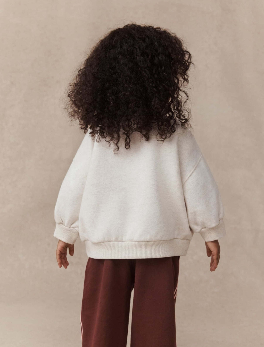 Cream Bear Crew Neck Sweatshirt