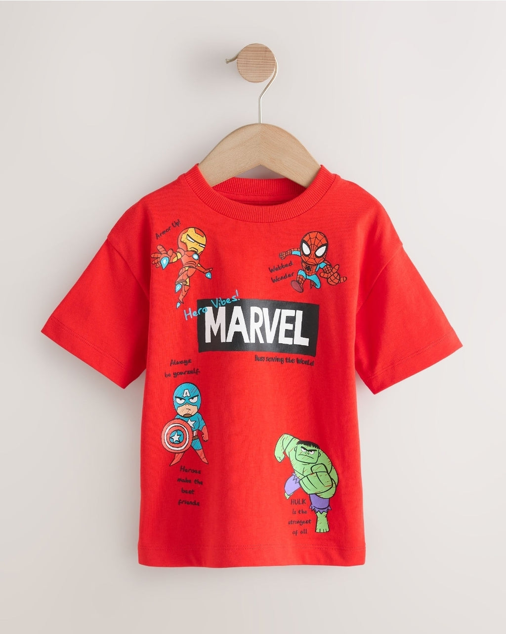 Red/Blue Marvel Short Sleeve
Cotton T-Shirt