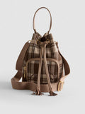 Primark Disney's Winnie the Pooh Check Drawstring Bag