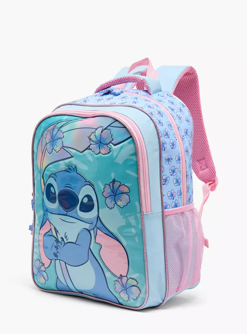 Disney Stitch Print 5-Piece School Backpack Set 16 inches