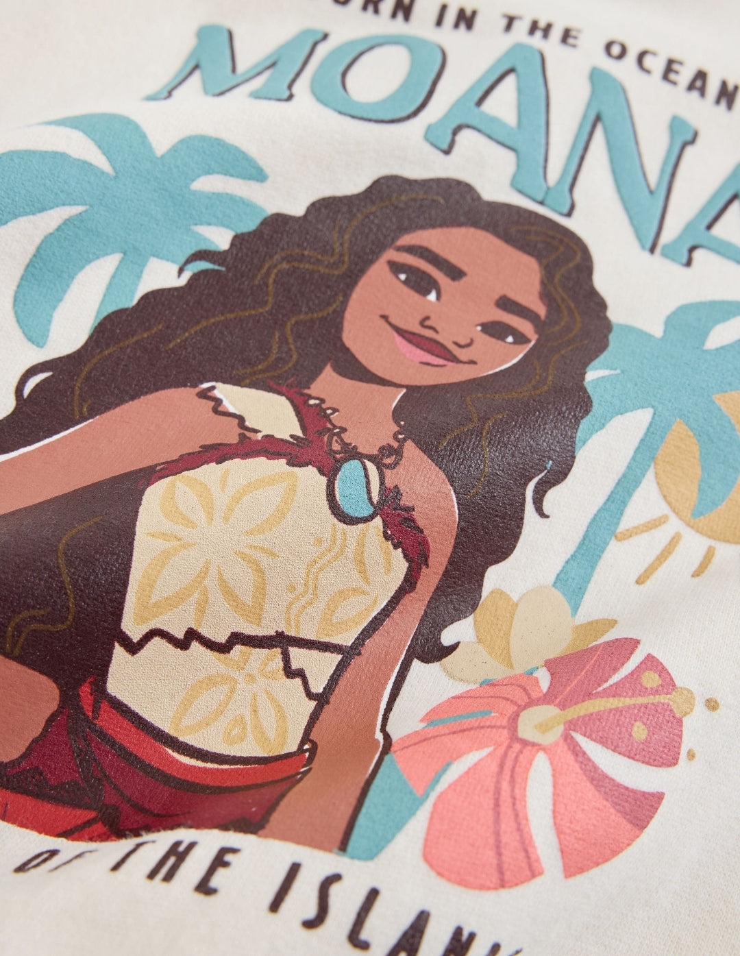 Cream Disney Moana Crew Sweatshirt