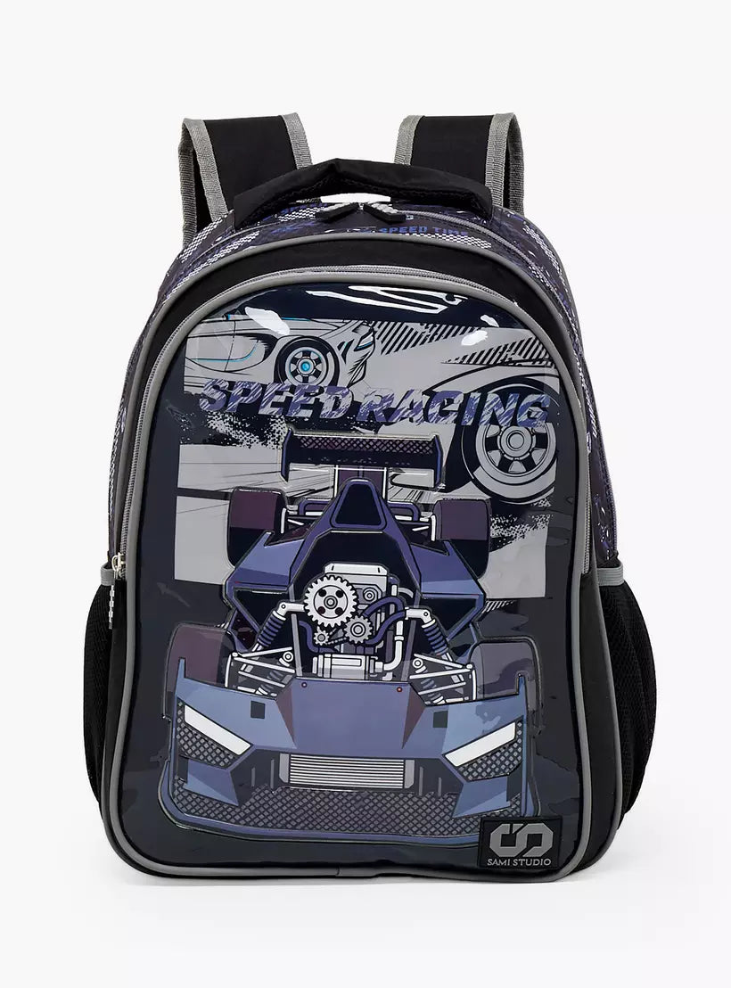 SAMI STUDIO Game Print 5-Piece School Backpack Set 16 inches