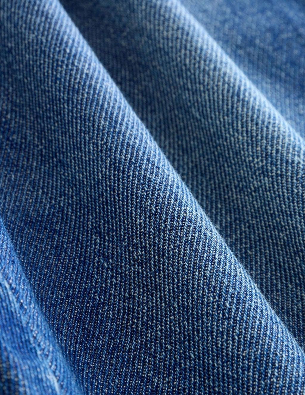 Mid Blue Denim Wide Fit Jeans