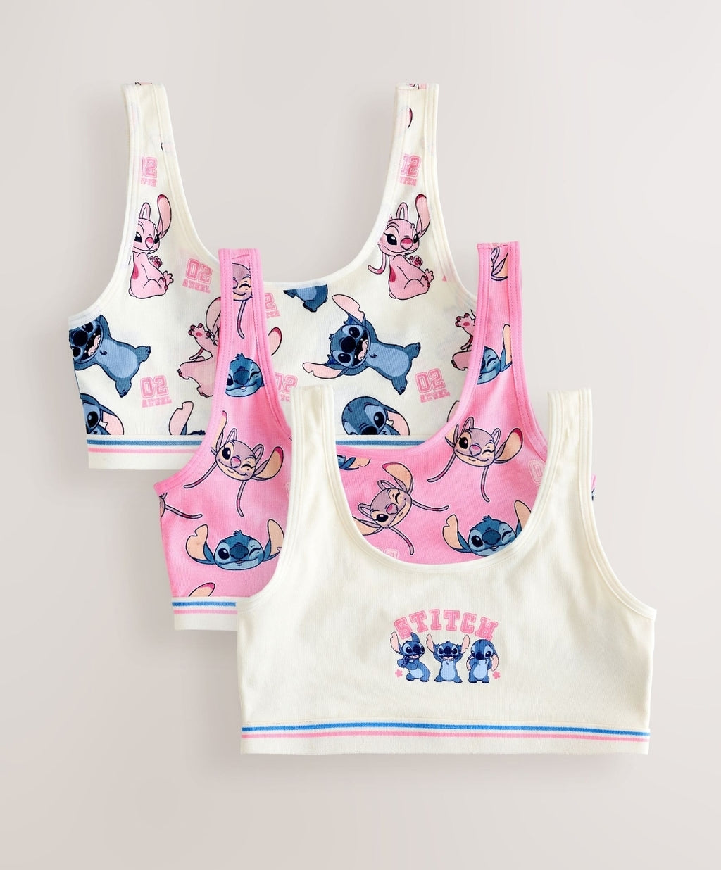 Blue Lilo And Stitch Disney Crop
Tops 3 Pack