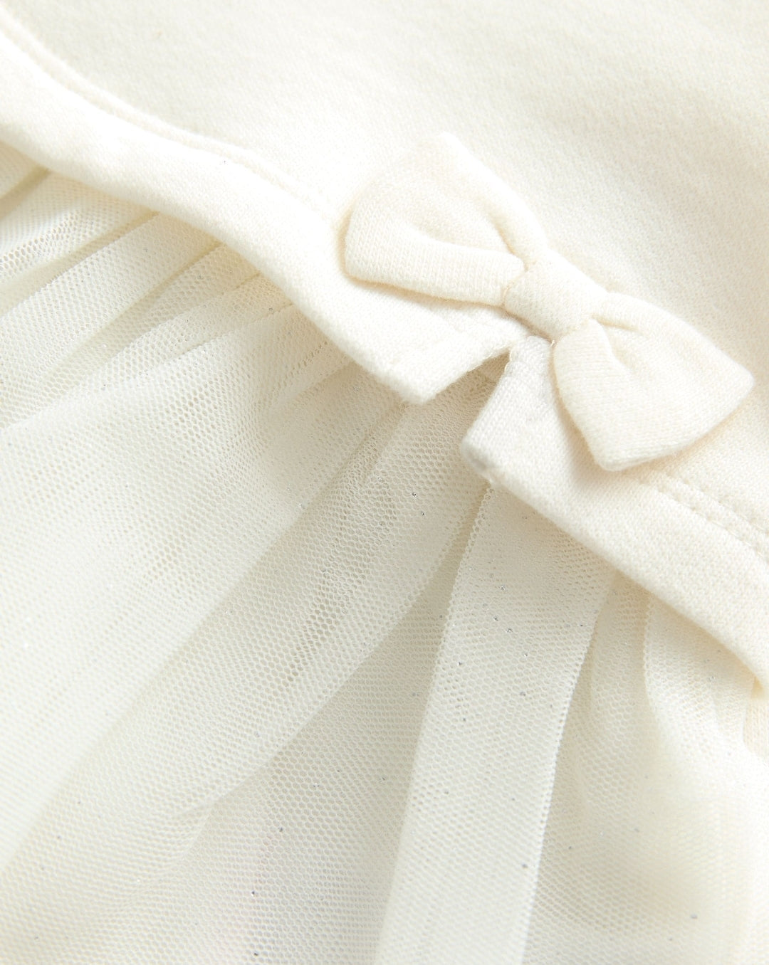 White Baby Twofer Mesh Dress