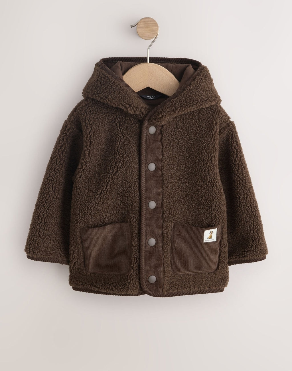 Chocolate Brown Hooded Fleece
