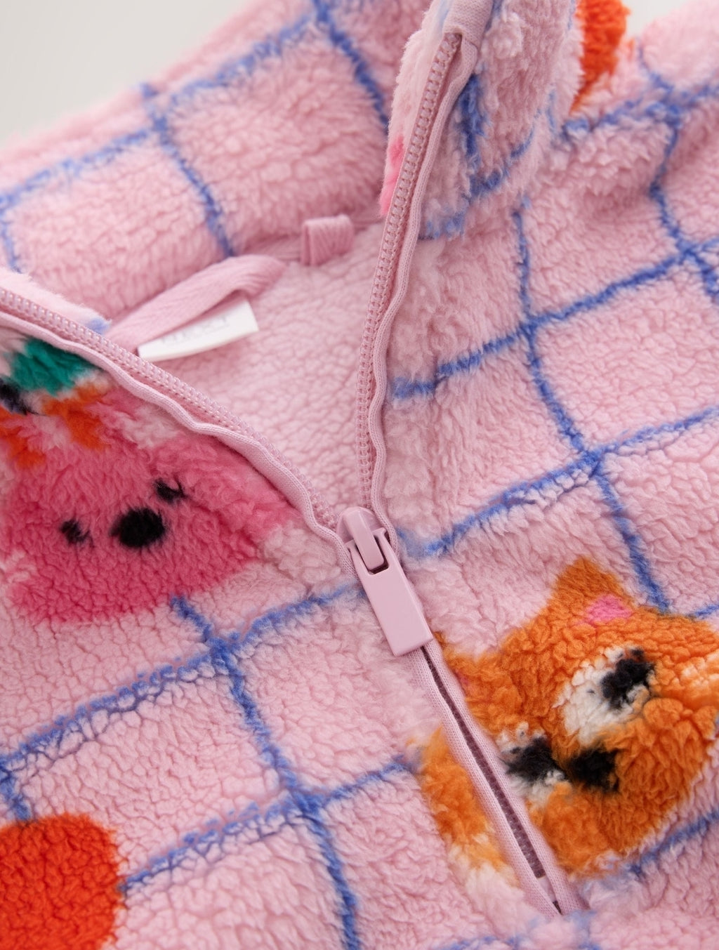 Lilac Purple Pets Half Zip Fleece