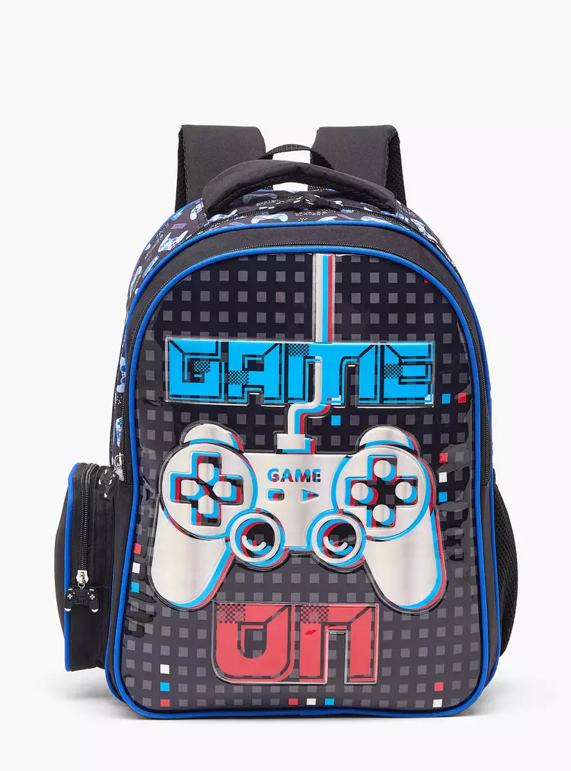 Juniors Gamer 5-Piece School Backpack Set  16 inches