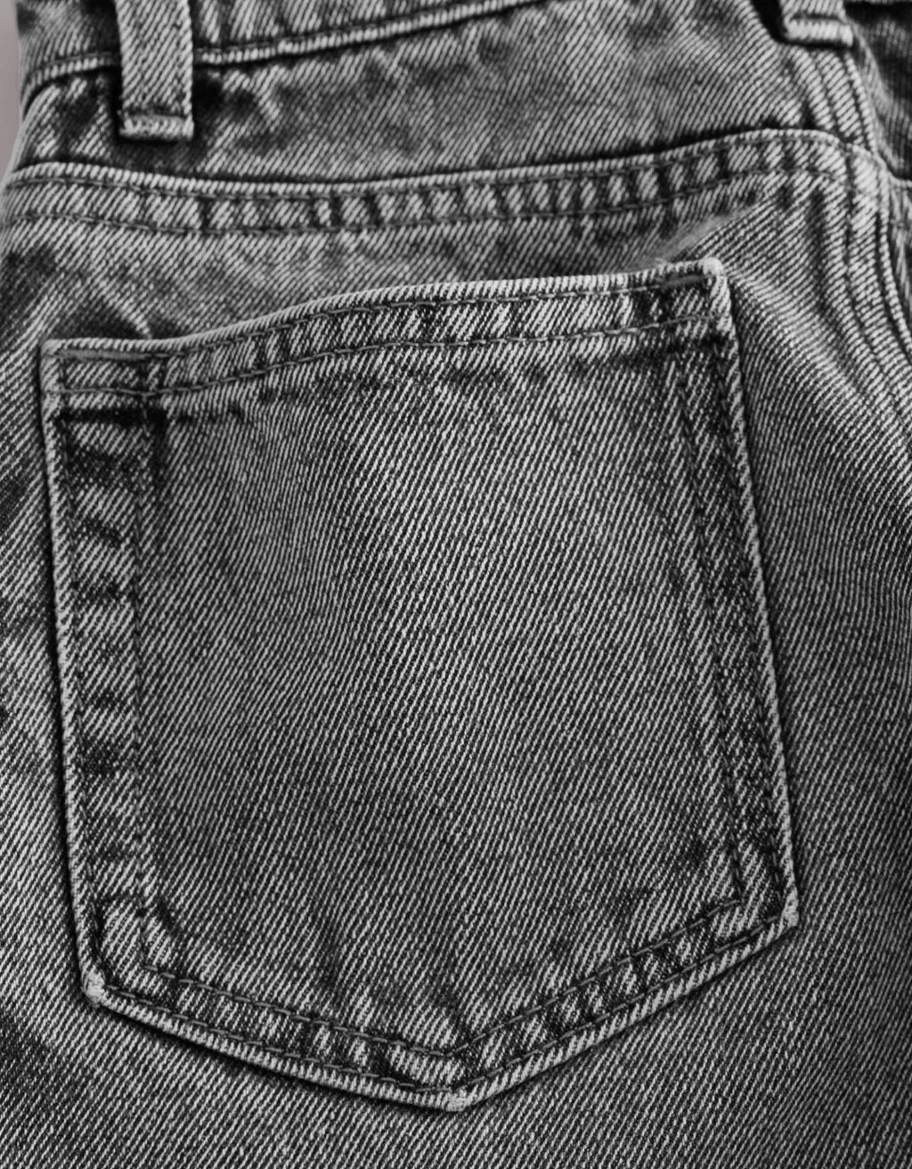 Dark Grey Wide Fit Authentic Jeans