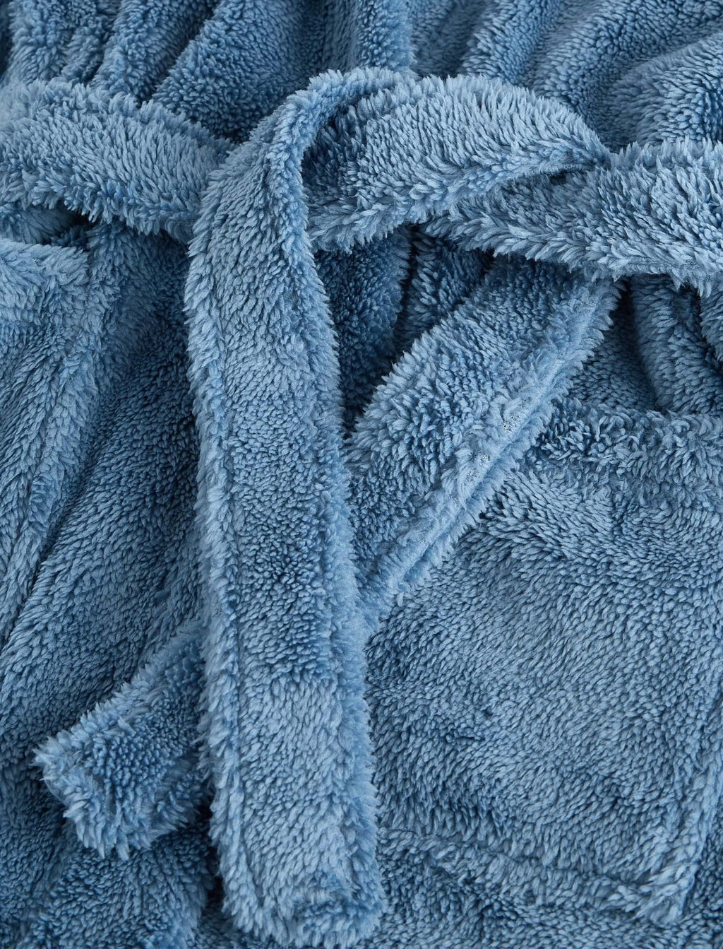 Denim Bright Blue Fleece Robe