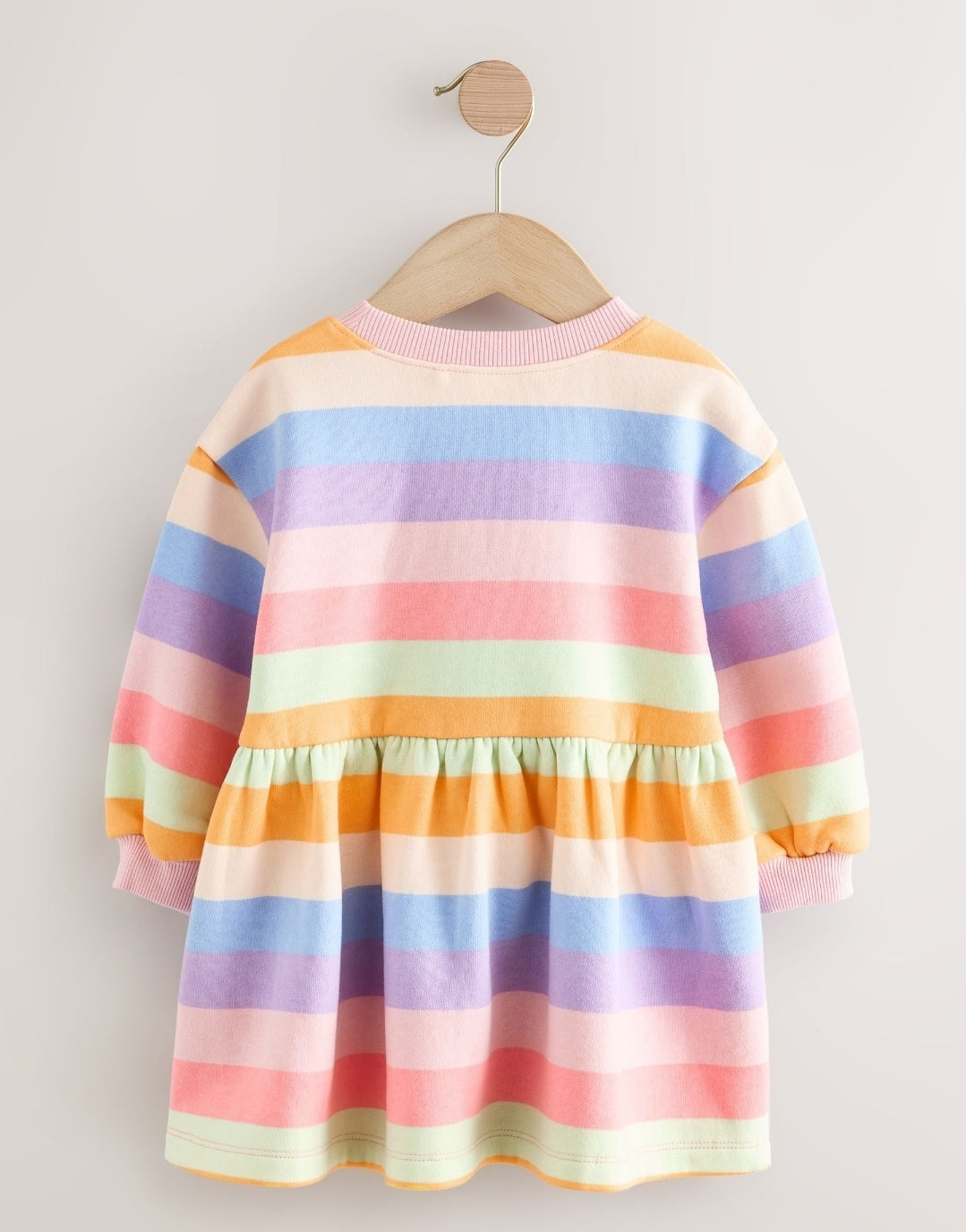 Rainbow Striped Long Sleeve Sweat
Dress
