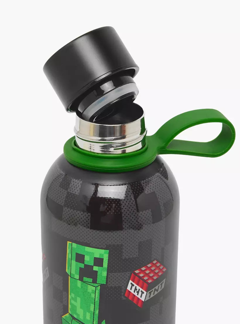 Minecraft Print Stainless Steel Water Bottle