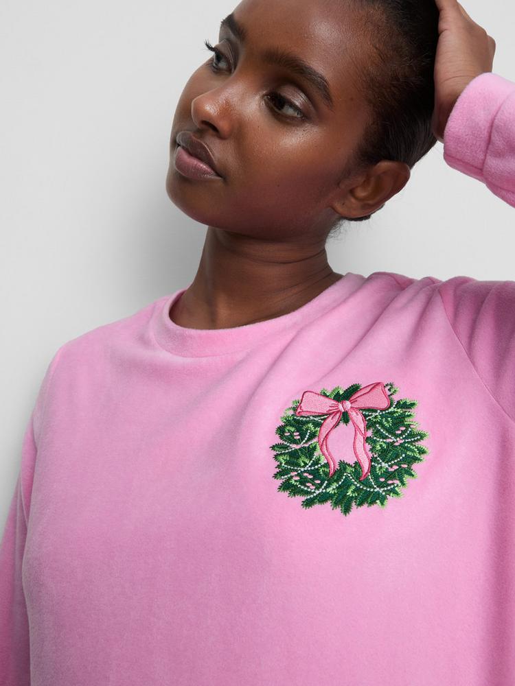 Primark Christmas Wreath Micro Fleece Pyjamas
