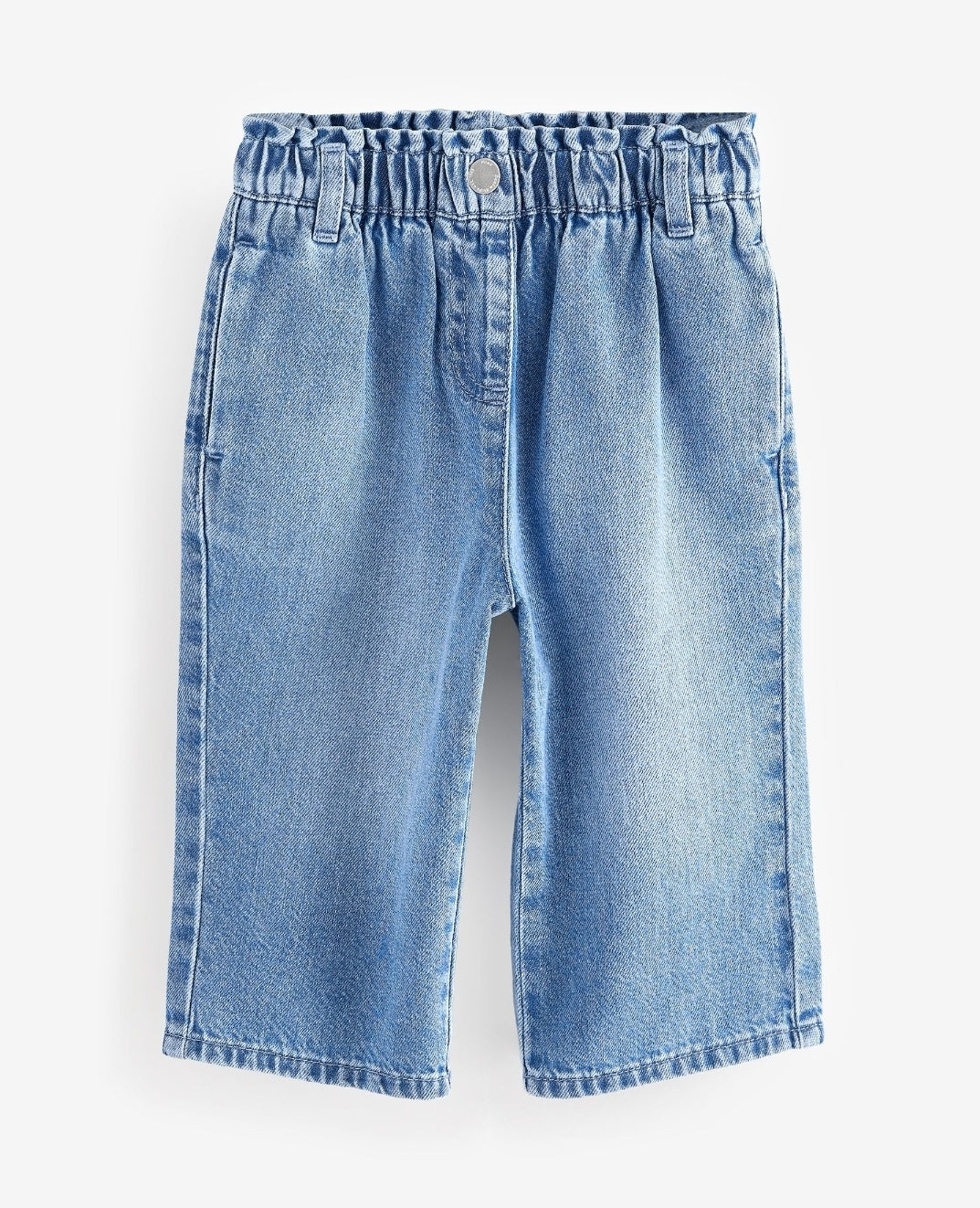 Blue Denim Wide Leg Jeans