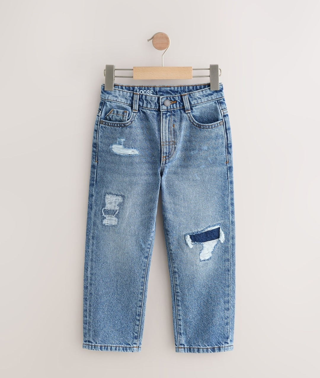 Mid Blue Loose Fit Authentic Jeans