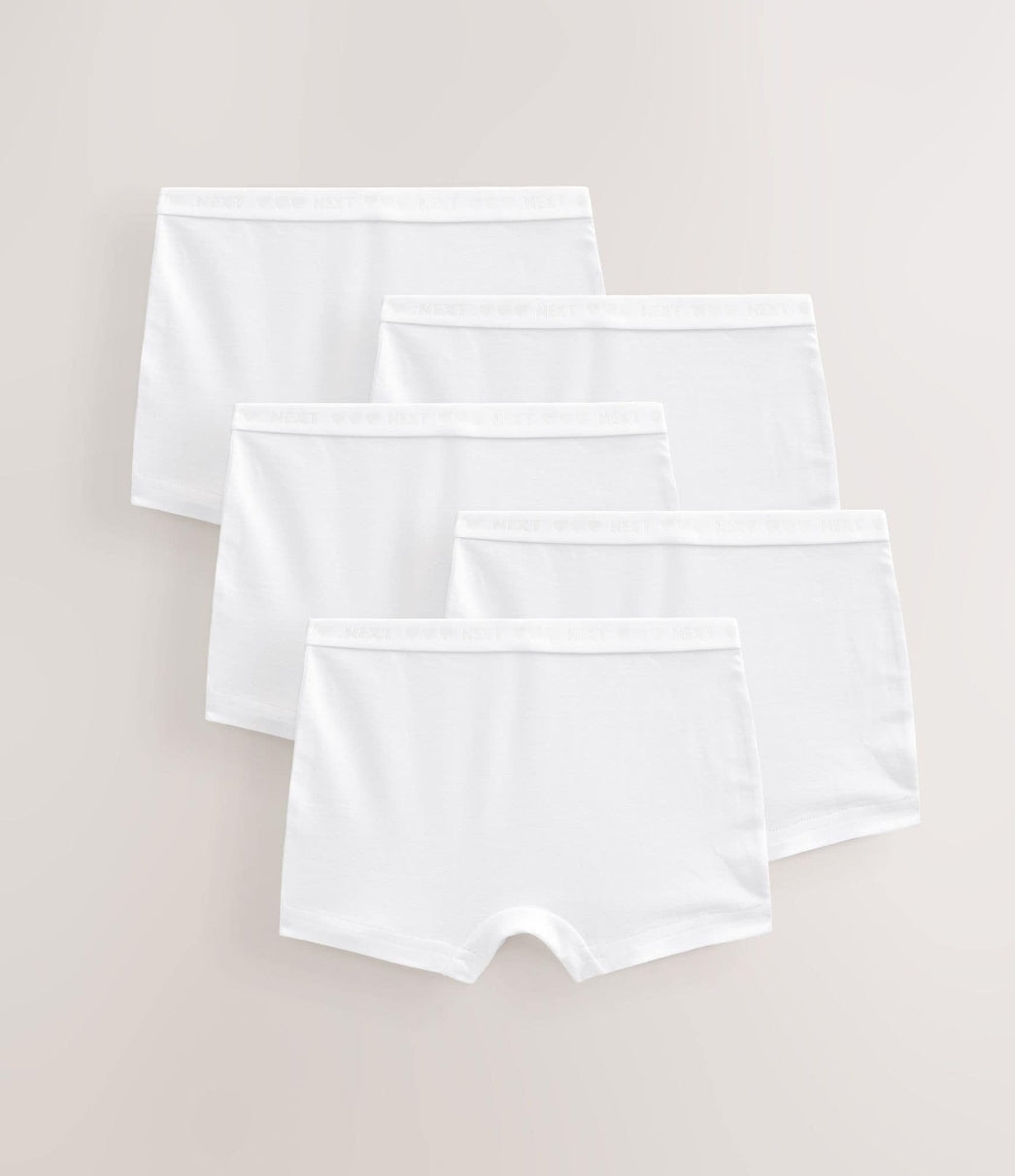 White Short Briefs 5 Pack