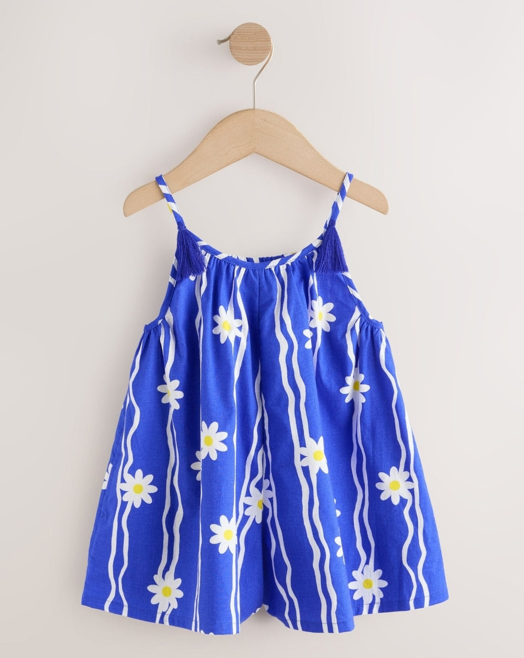 Cobalt Blue Daisy Strappy Playsuit