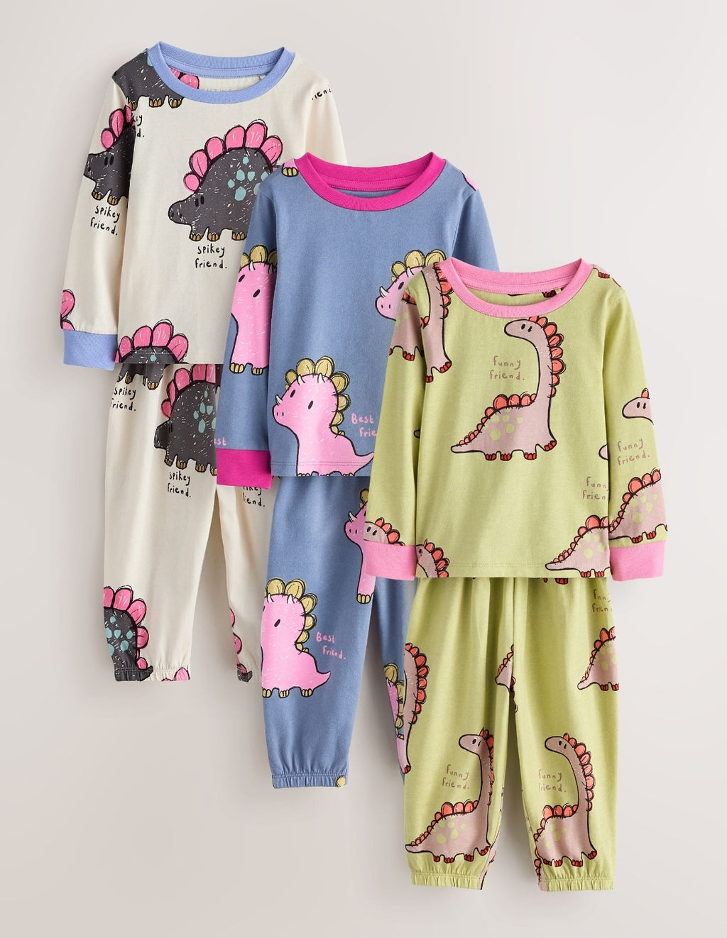 Green/Blue Jogger Pyjamas 3 Pack
