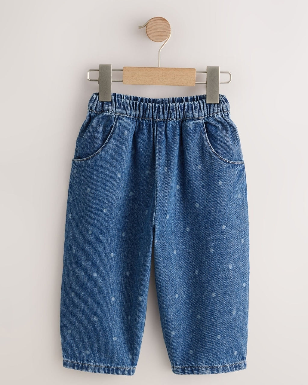 Blue Spot Pullon Barrel Jeans