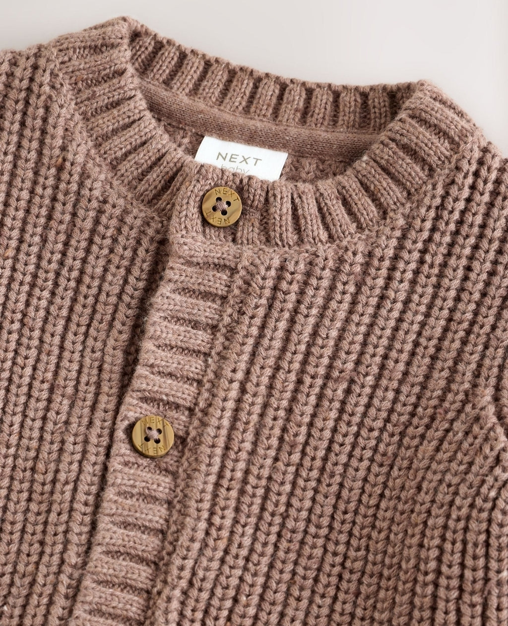 Brown Bear Knitted Embroidered Cardigan