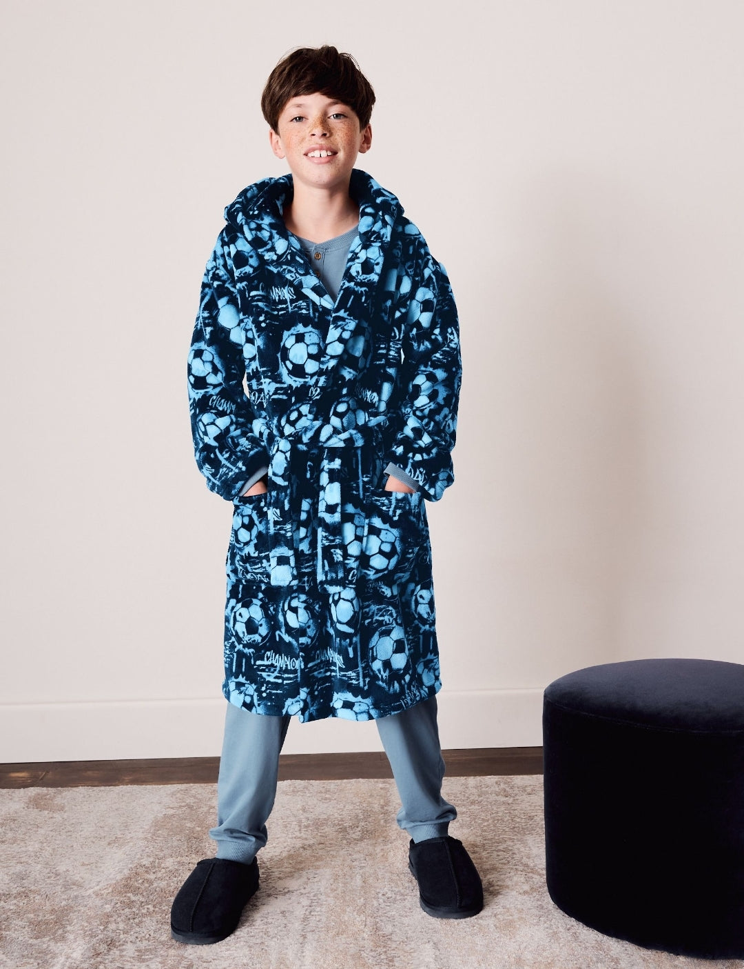 Blue Football Robe