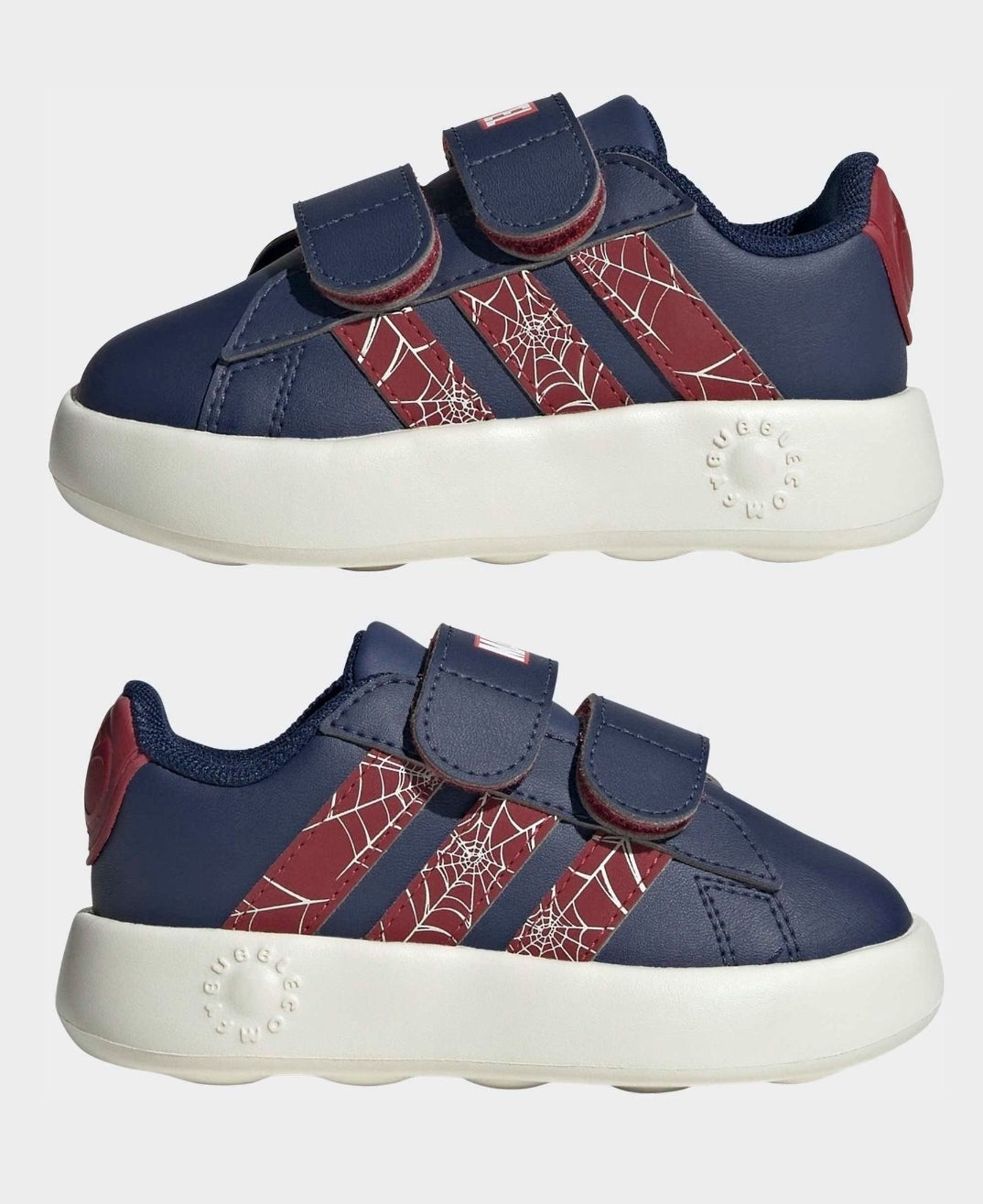 adidas Blue Marvel Spiderman Grand Court Infant Trainers