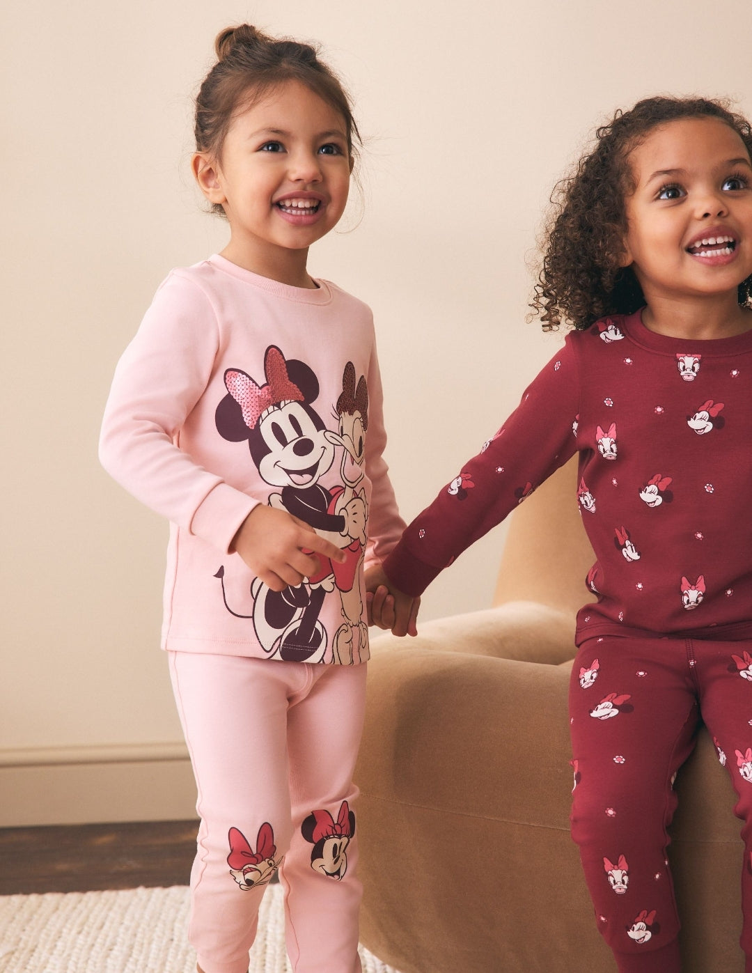 Burgundy Red Minnie Mouse Snuggle Pyjamas 3 Pack