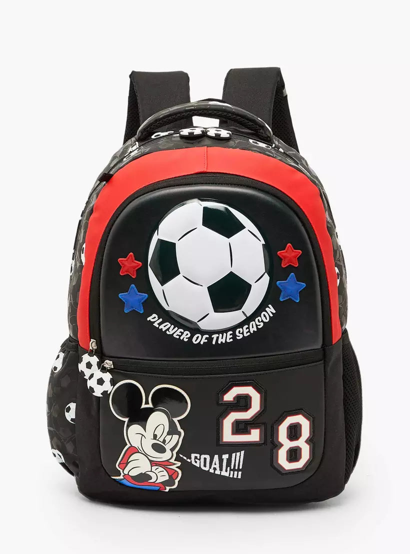 Disney Mickey Mouse Print Backpack for Boys  16 inches