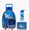 SEGA Sonic Print 3-Piece School Trolley Bag Set  14 inches