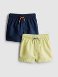 2pk Drawstring Swimming Shorts