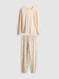 Primark Pure Cotton Crew Neck Printed Pyjamas
