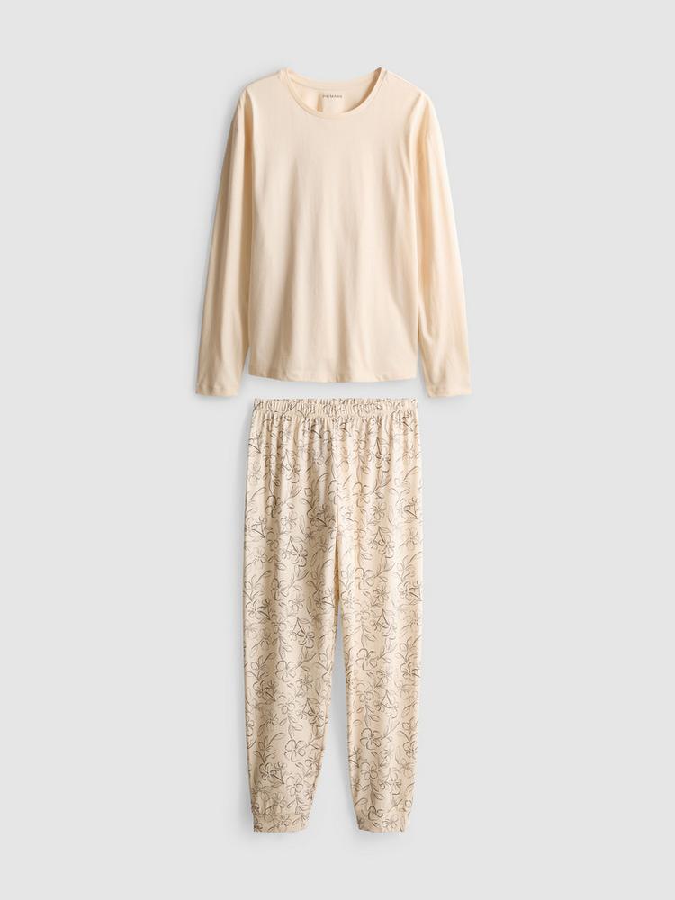 Primark Pure Cotton Crew Neck Printed Pyjamas