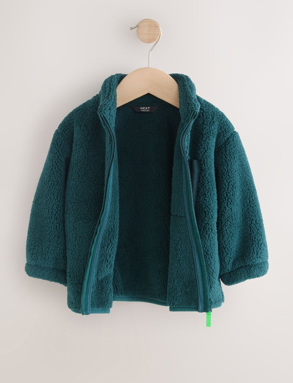 Teal Green Zip Up Fleece