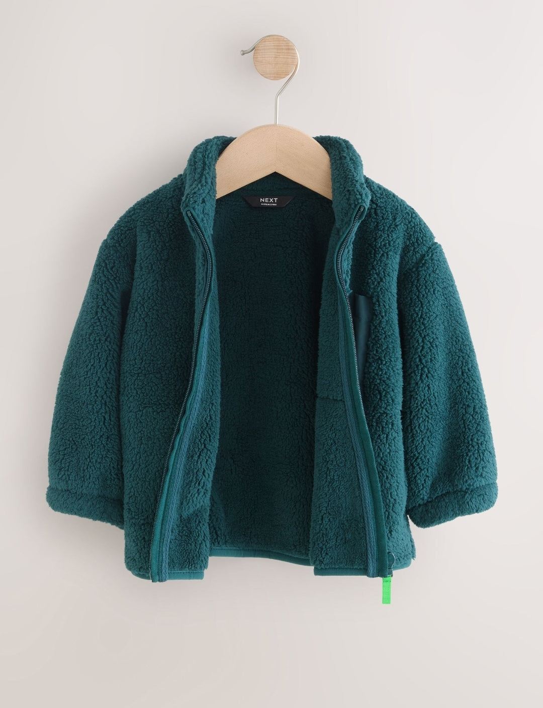 Teal Green Zip Up Fleece