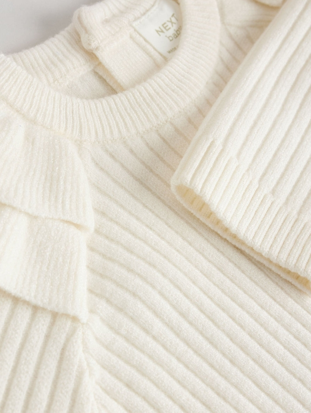 Cream Baby Knitted Jumper and Leggings Set 2 Piece