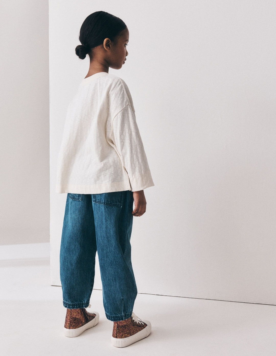 Ecru Embroidery Long Sleeve Top