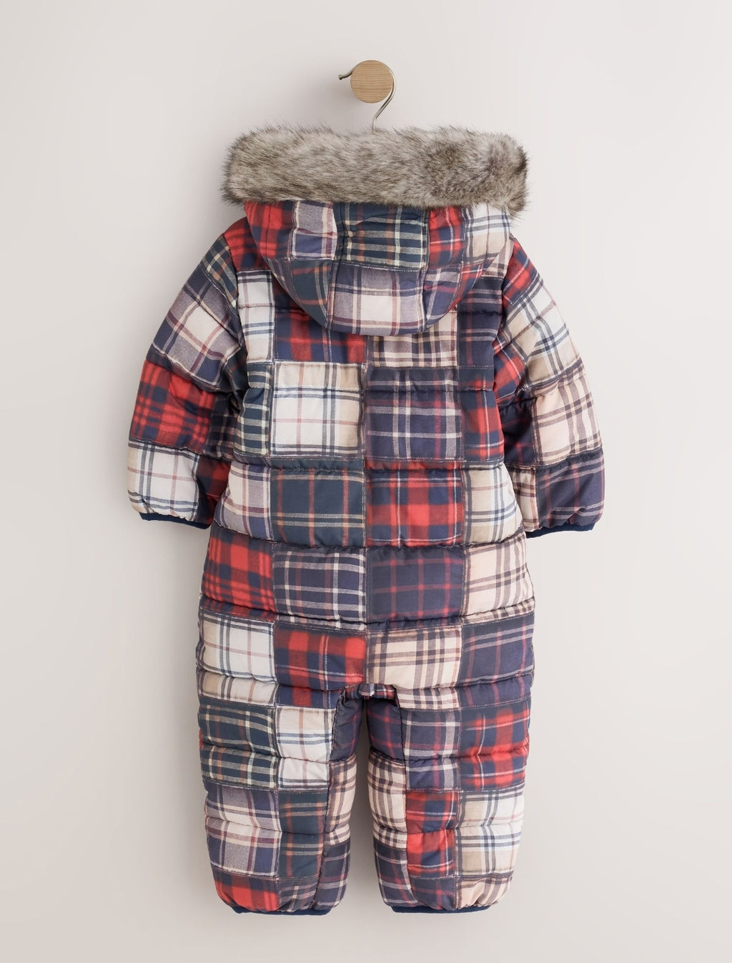 Check Padded Snowsuit