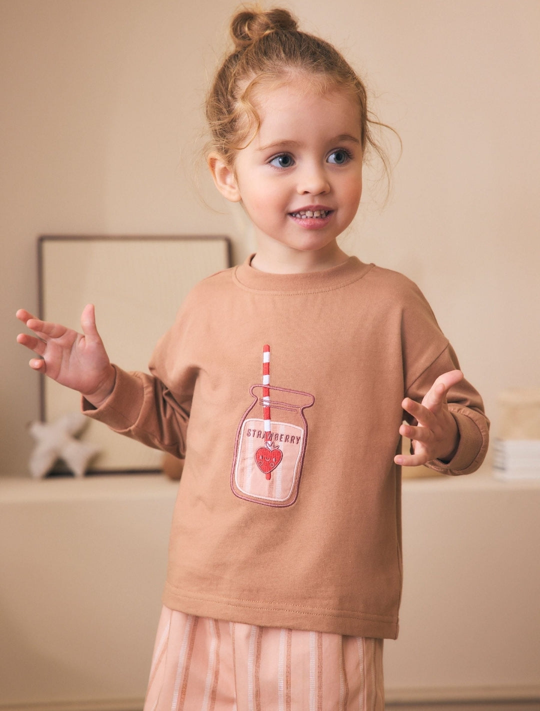 Pink/Oatmeal Woven Wide Leg
Pyjamas 2 Pack