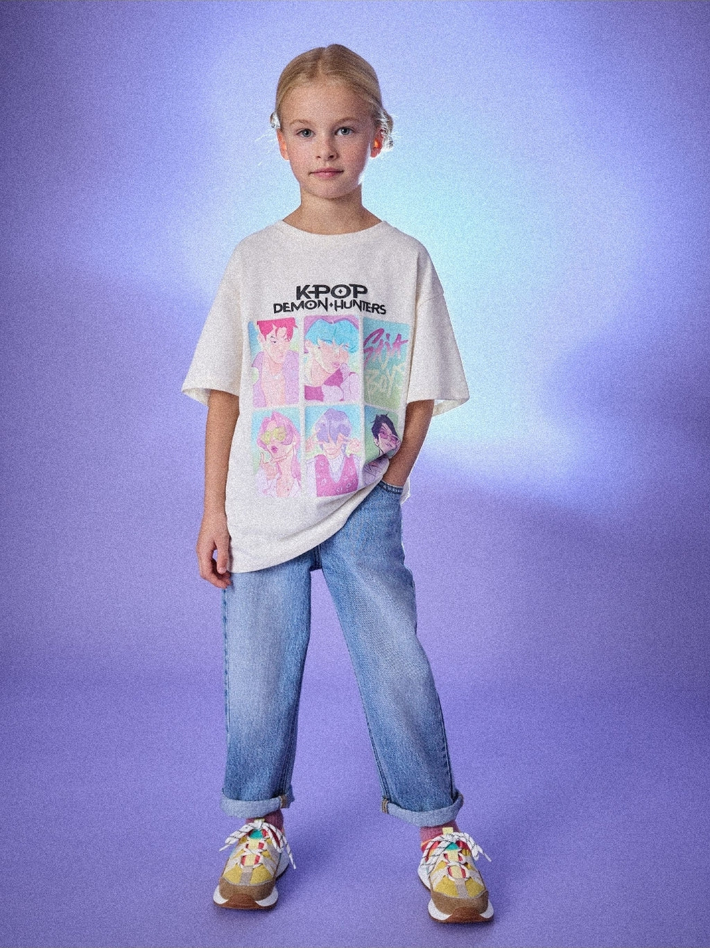 Ecru KPOP Demon Hunters Short Sleeve T-Shirt