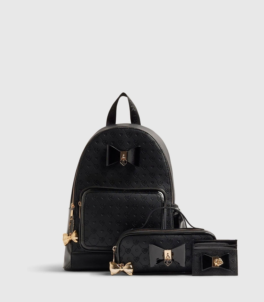 River Island Black Bundle Backpack