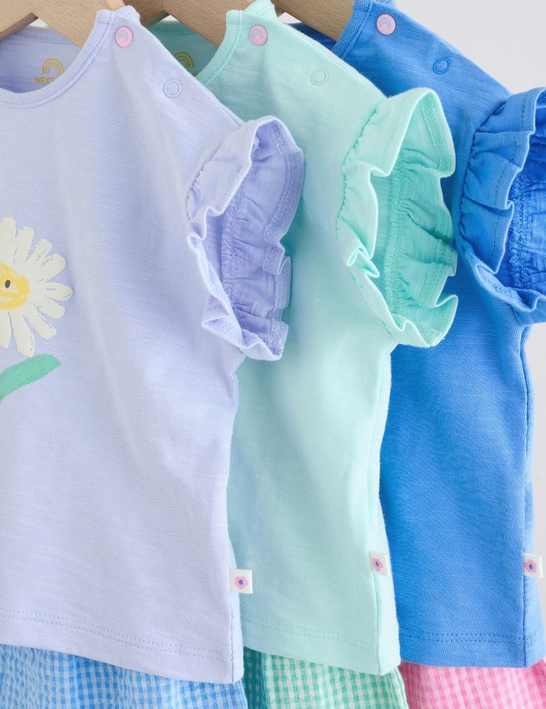 Multi Character Short Sleeve Top and Shorts Baby Set 6 Piece