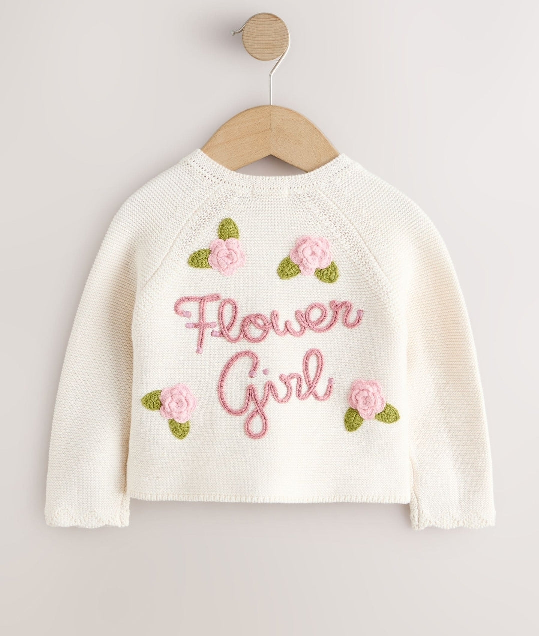 Ecru Flower Girl Occasion Cardigan