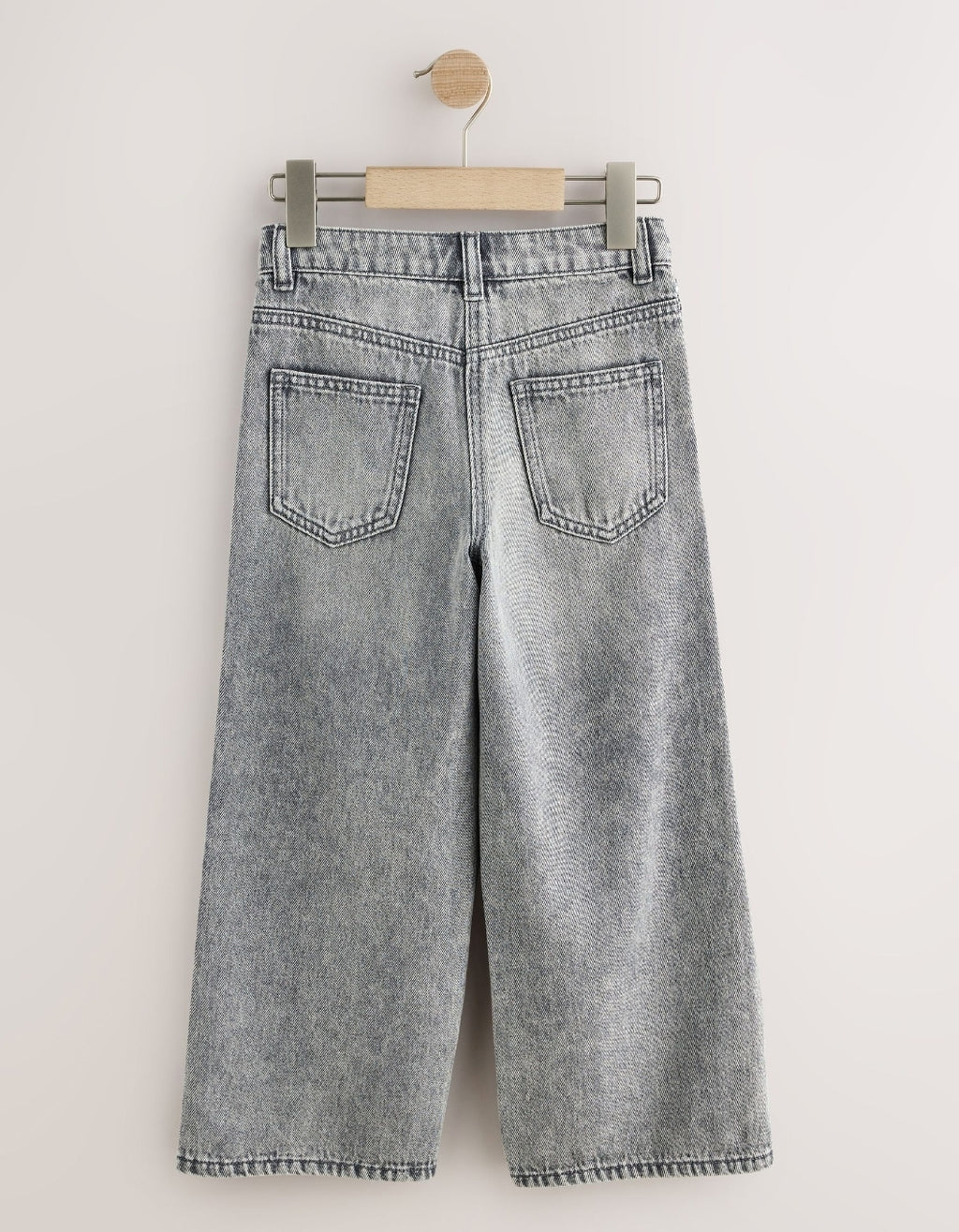 Grey/ Silver Sequin Side Tape WideJeans